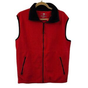 Farmall Fleece Vest Medium Red Full Zip